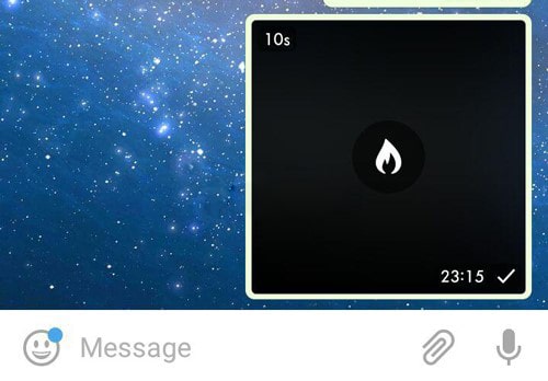 ارسال عکس و ویدئو ناپدید شونده در تلگرام