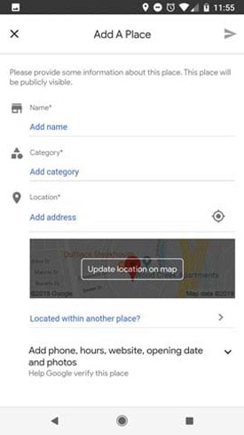 روش های ثبت لوکیشن در گوگل مپ