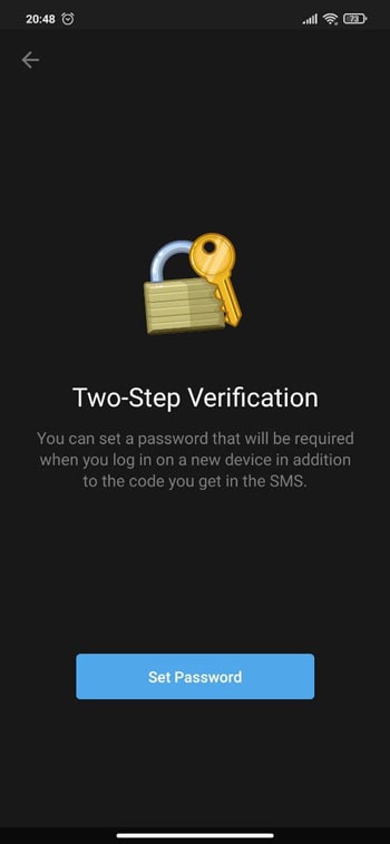 تایید دو مرحله ای برای افزایش امنیت تلگرام