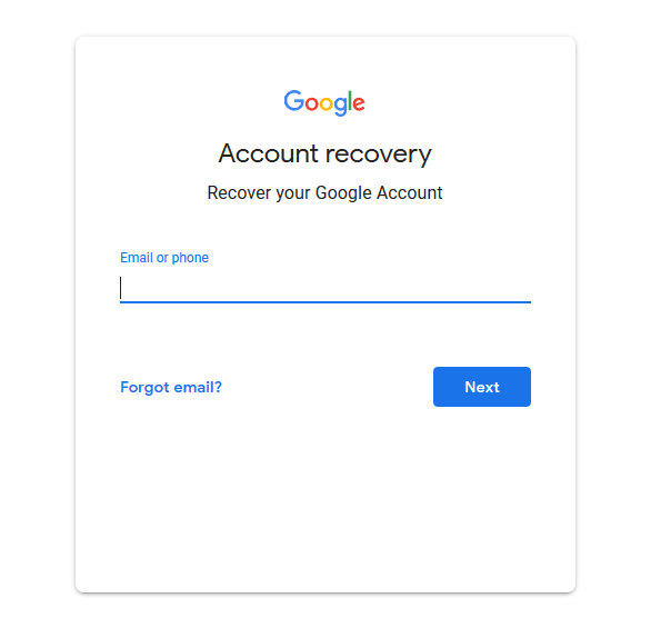 بازگردانی حساب کاربری گوگل(مرحله 7)