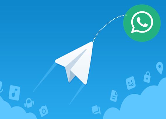 ارسال فایل از تلگرام به واتساپ